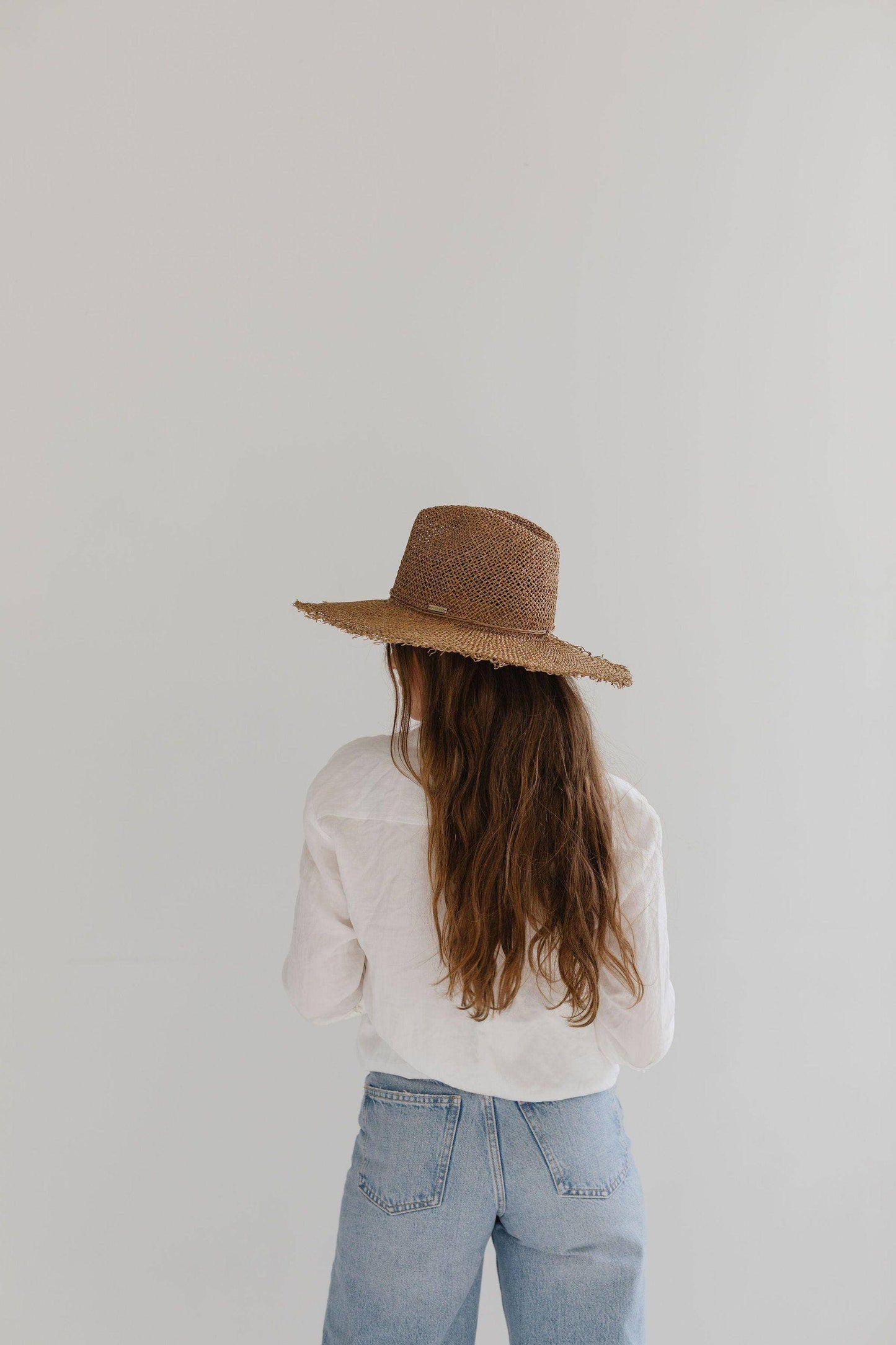 Tessa Seagrass Fedora: Brown