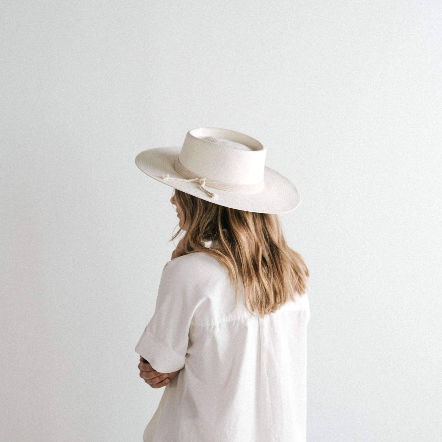 Bre Straw Pork Pie Hat Black