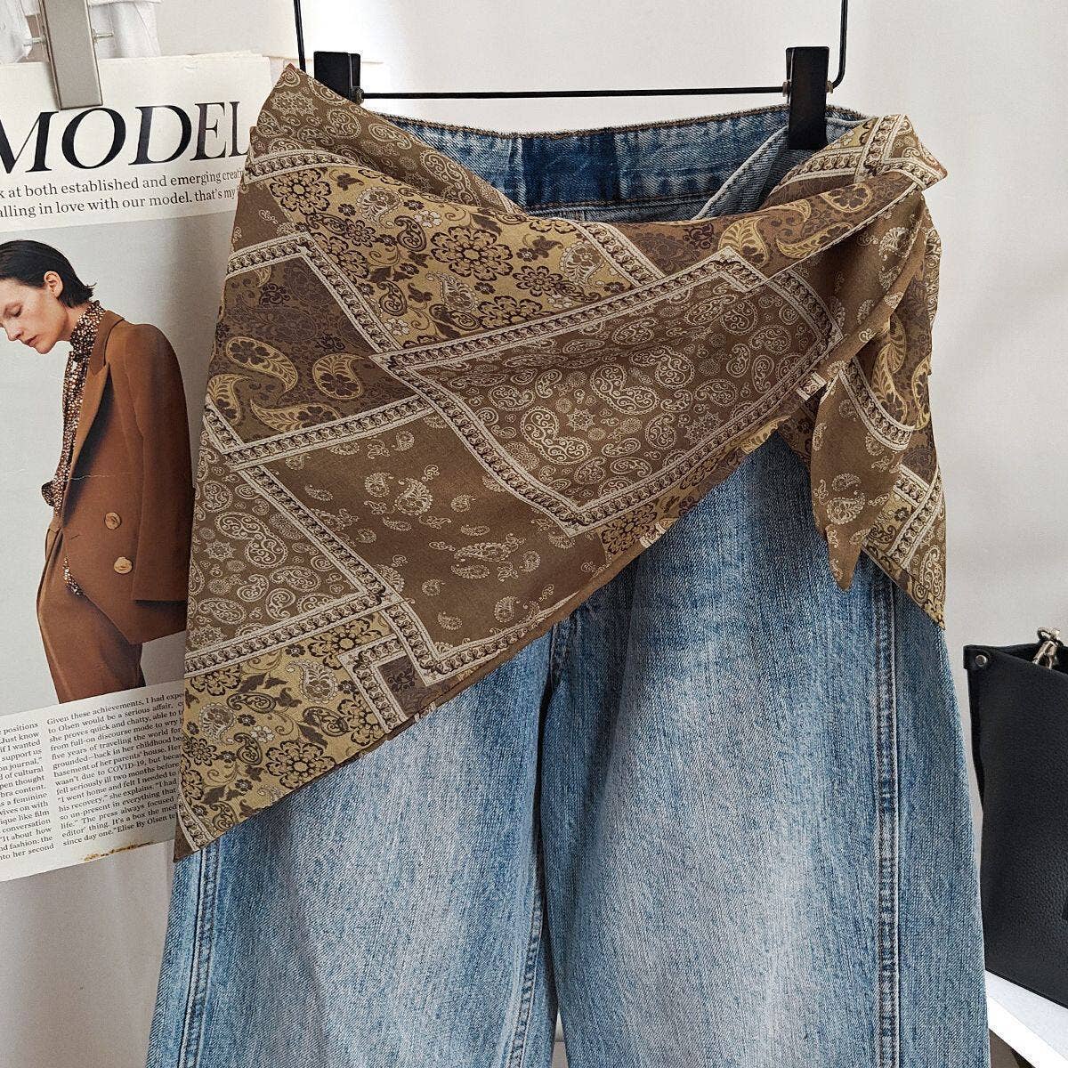 Coffee Hip Scarf