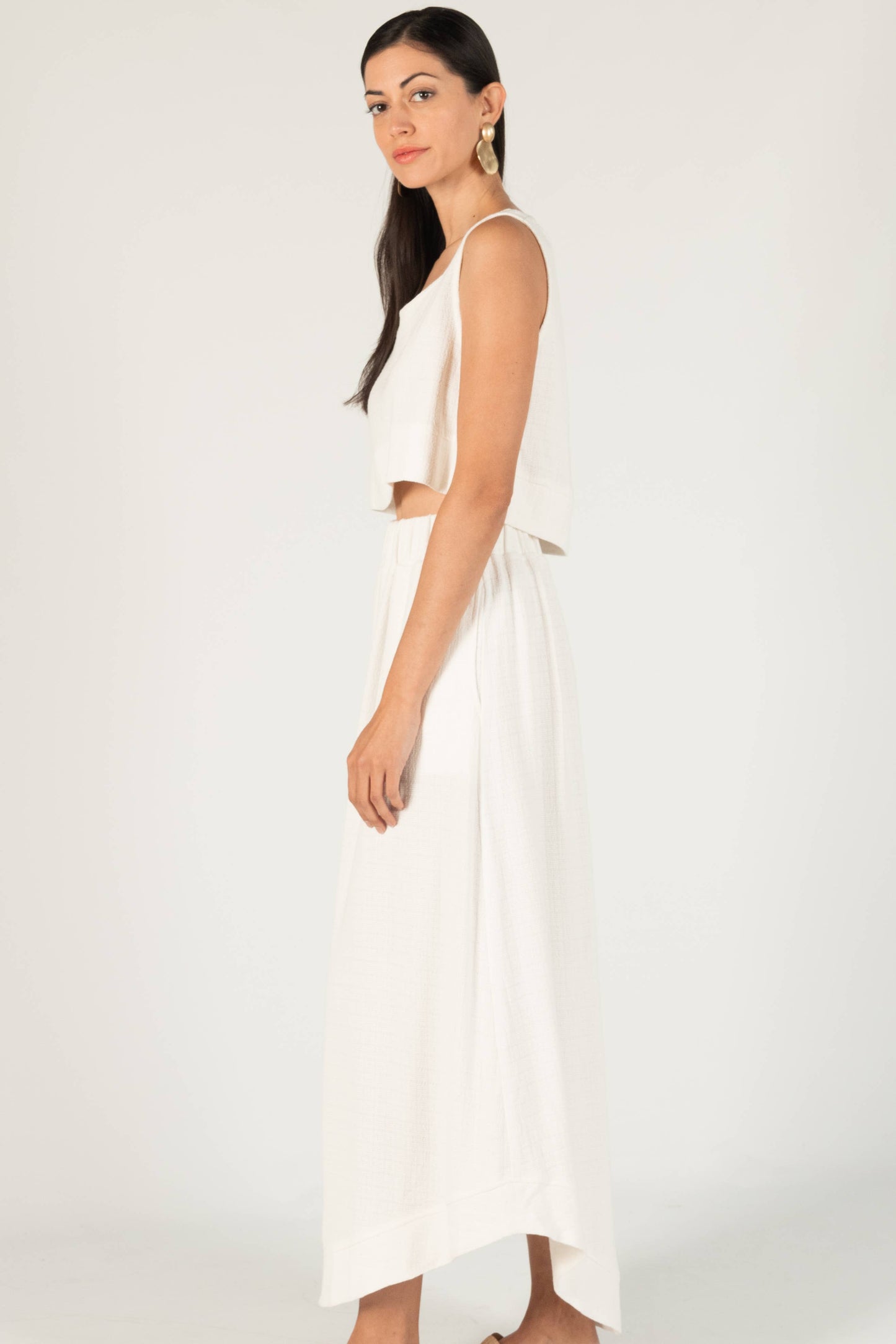 P. CILL Linen Maxi Skirt