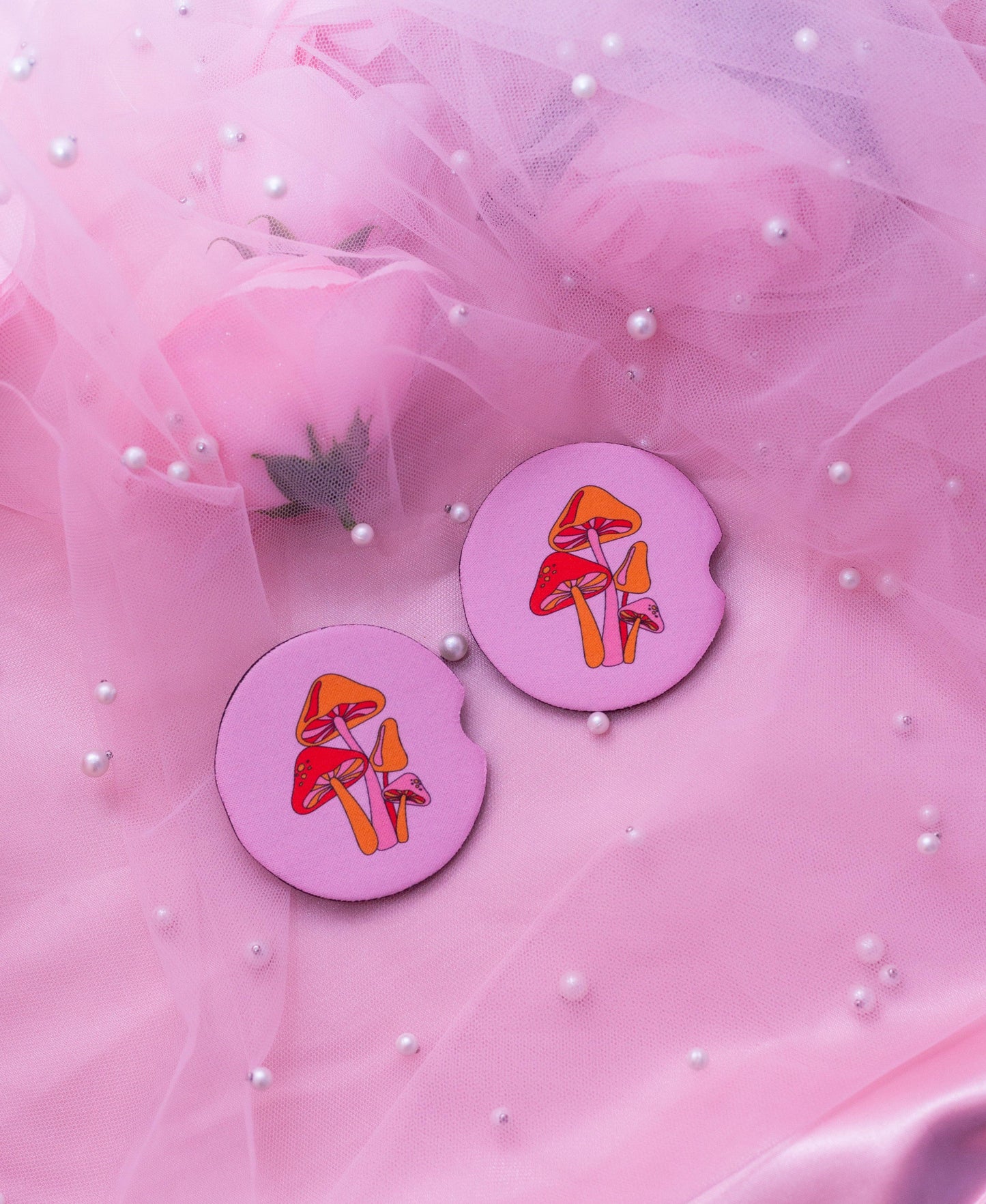Magic Mushroom Car Coasters