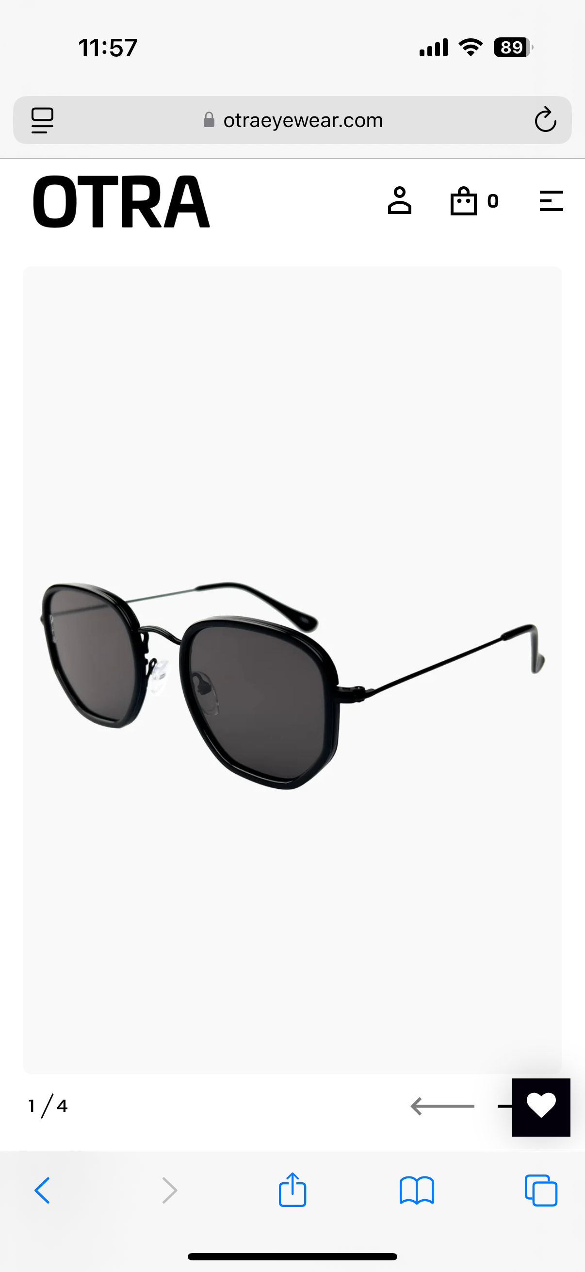 Tate Black Sunglasses