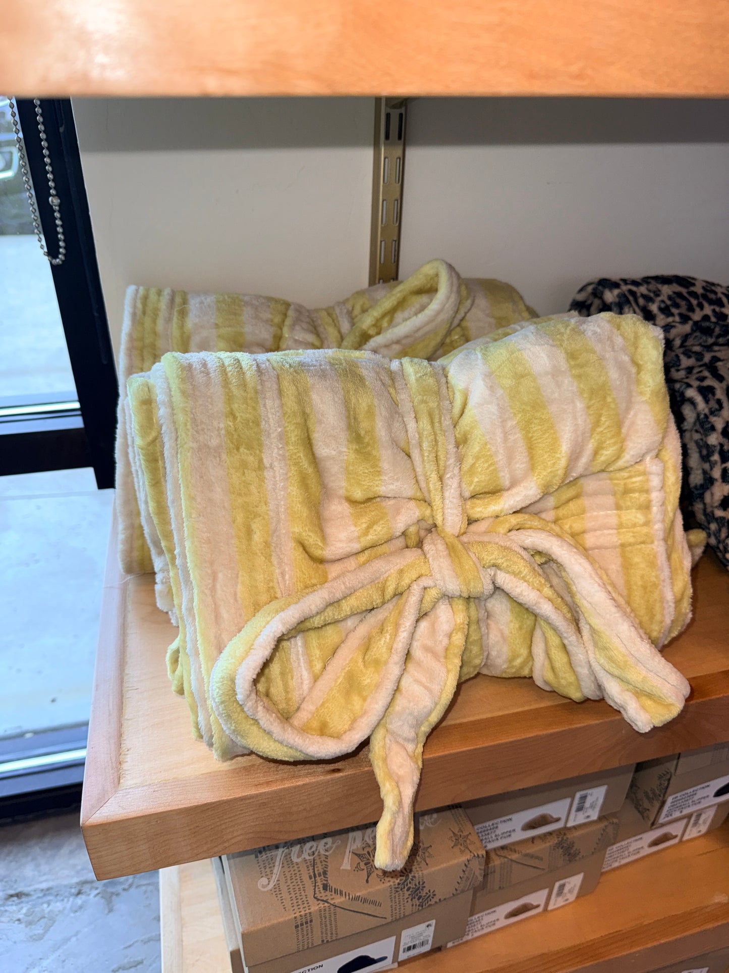 Yellow Plush Robe