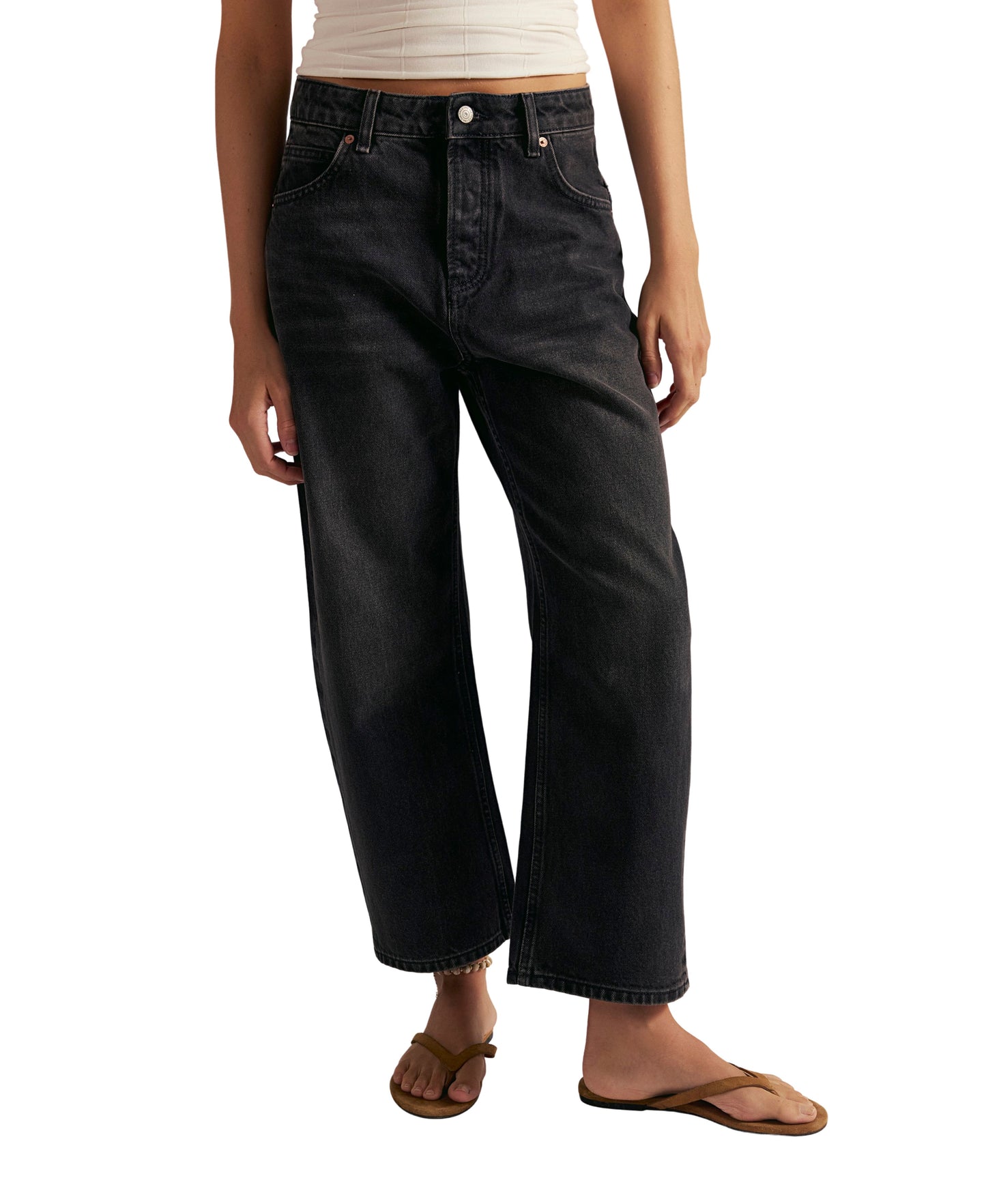 Deep Trance Dropped Boyfriend Jeans