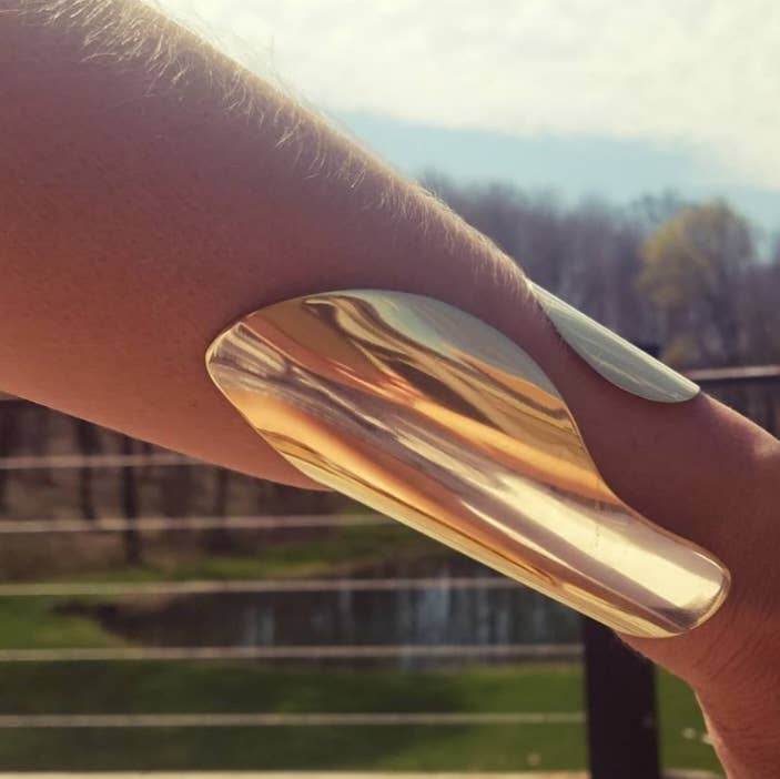 Swerve Modern Brass Cuff Bracelet