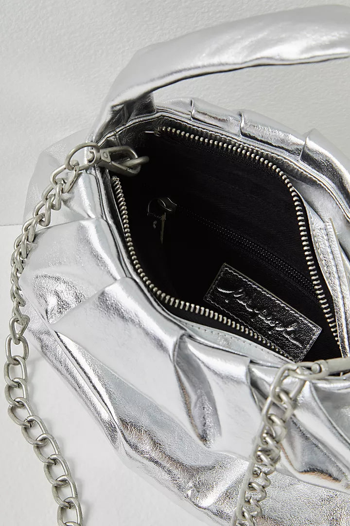 Viva La Vegan Silver Clutch