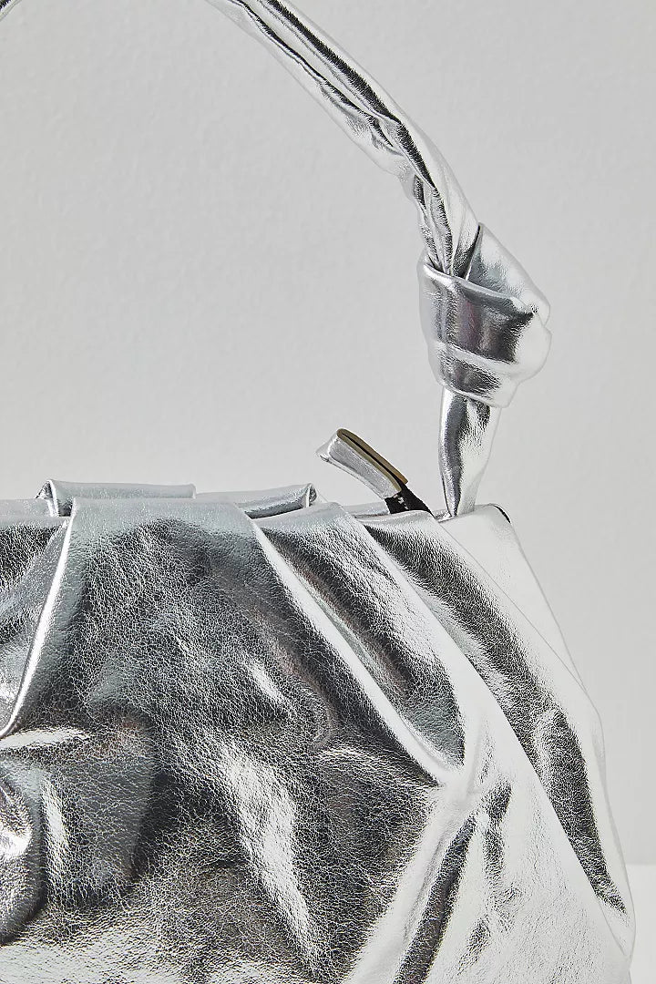 Viva La Vegan Silver Clutch