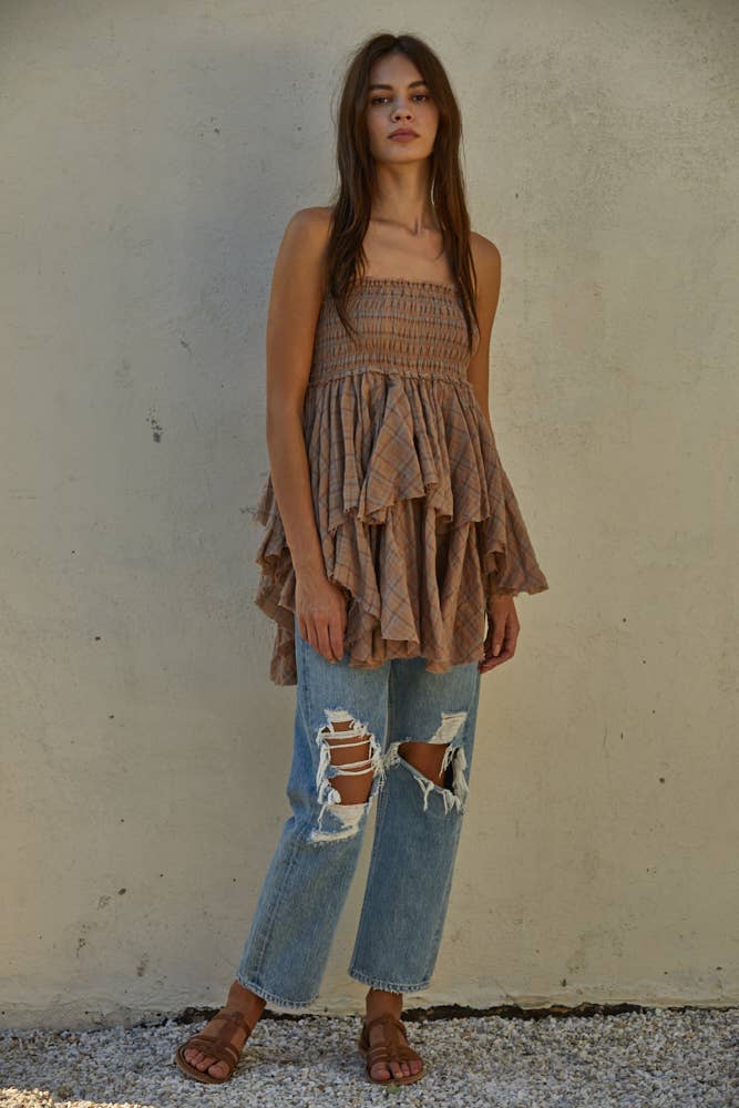 Woven Cotton Gauze Ruffle