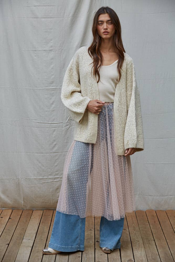 Mesh See Through Skirt