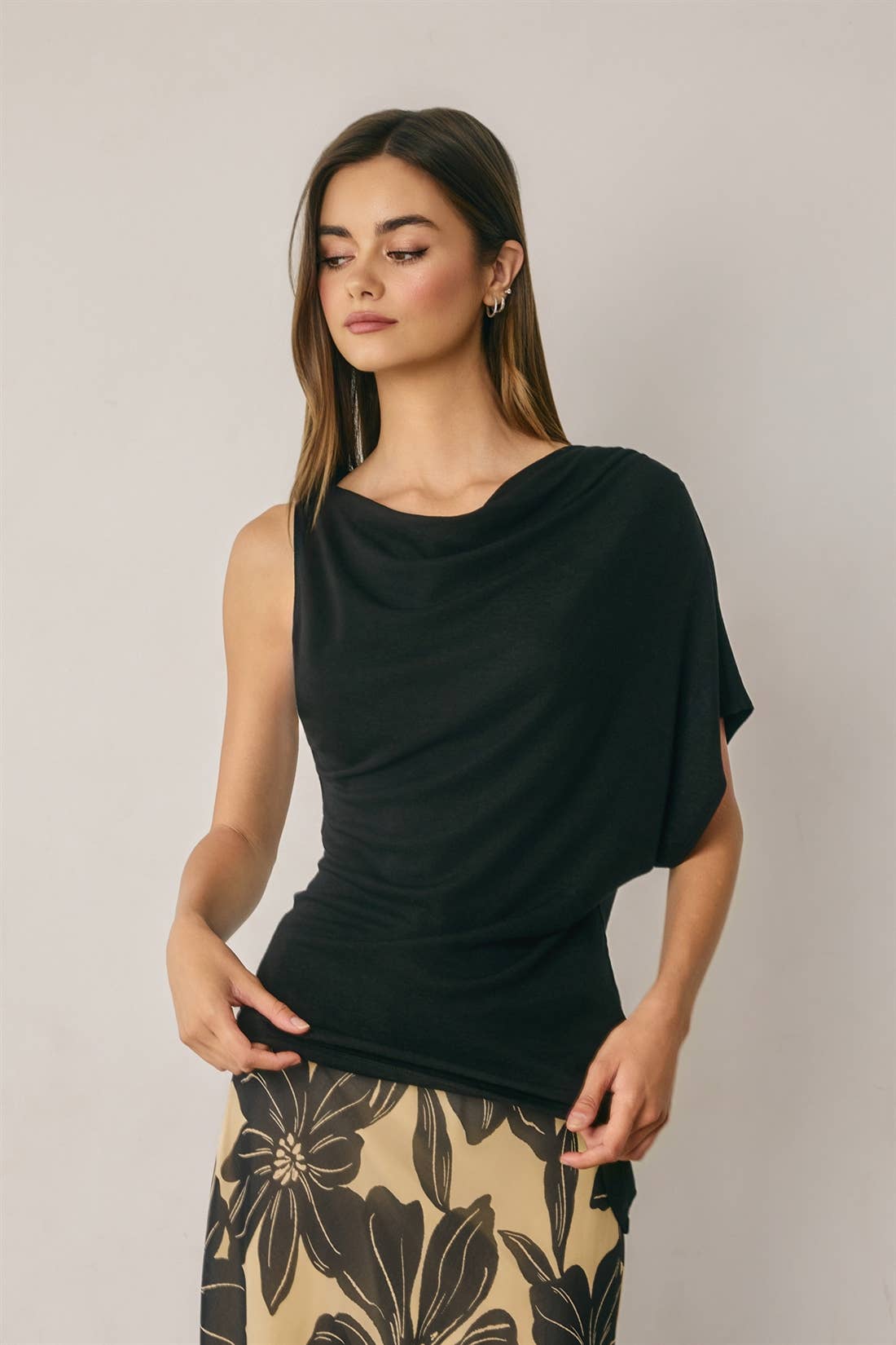 Black Drape Top