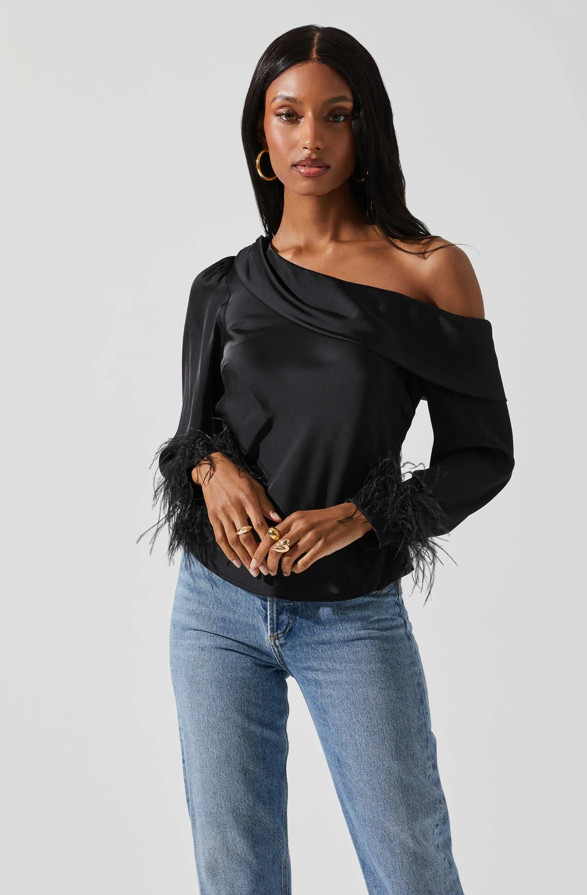 Dawn Feather Trim Top