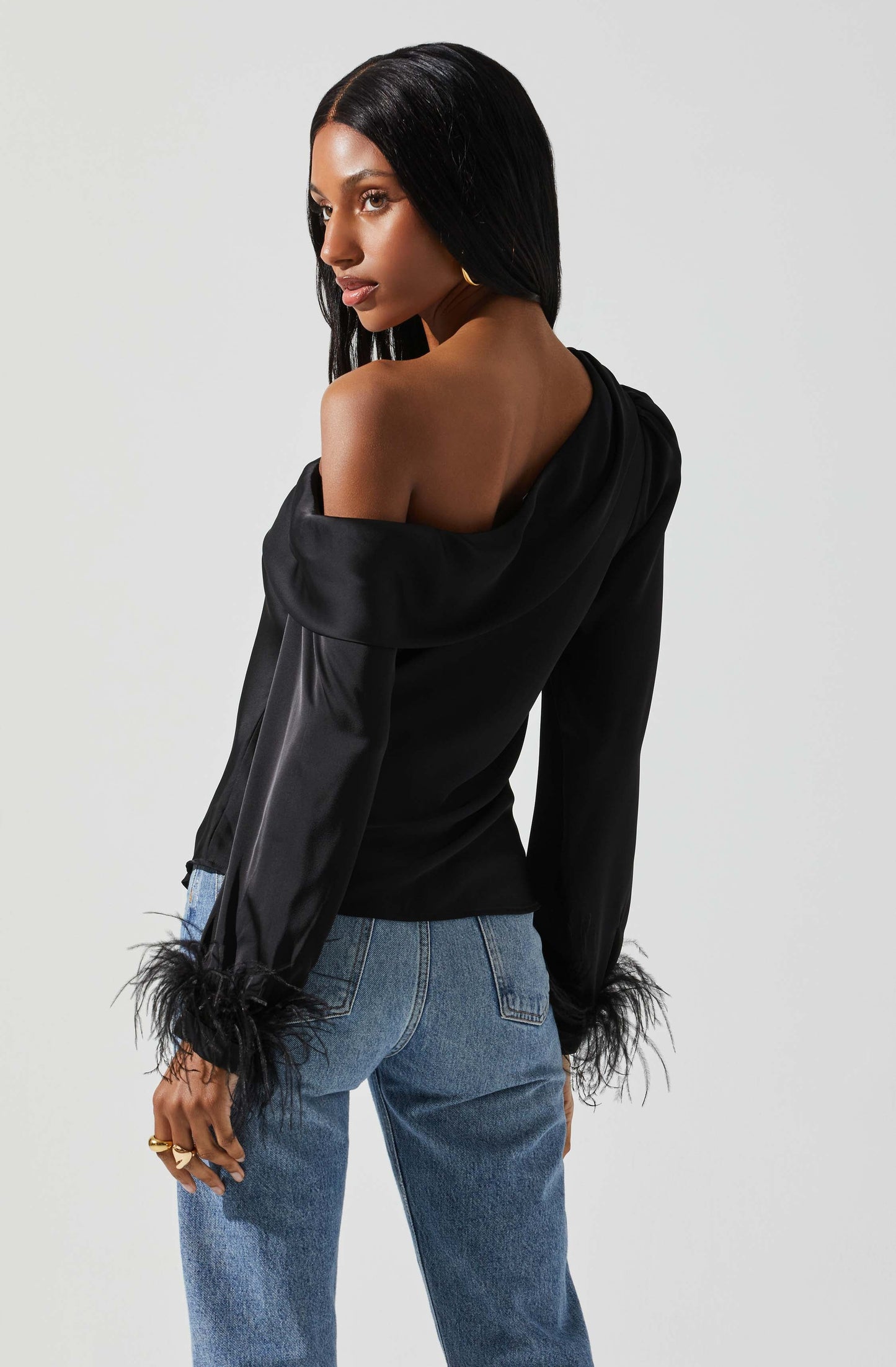 Dawn Feather Trim Top