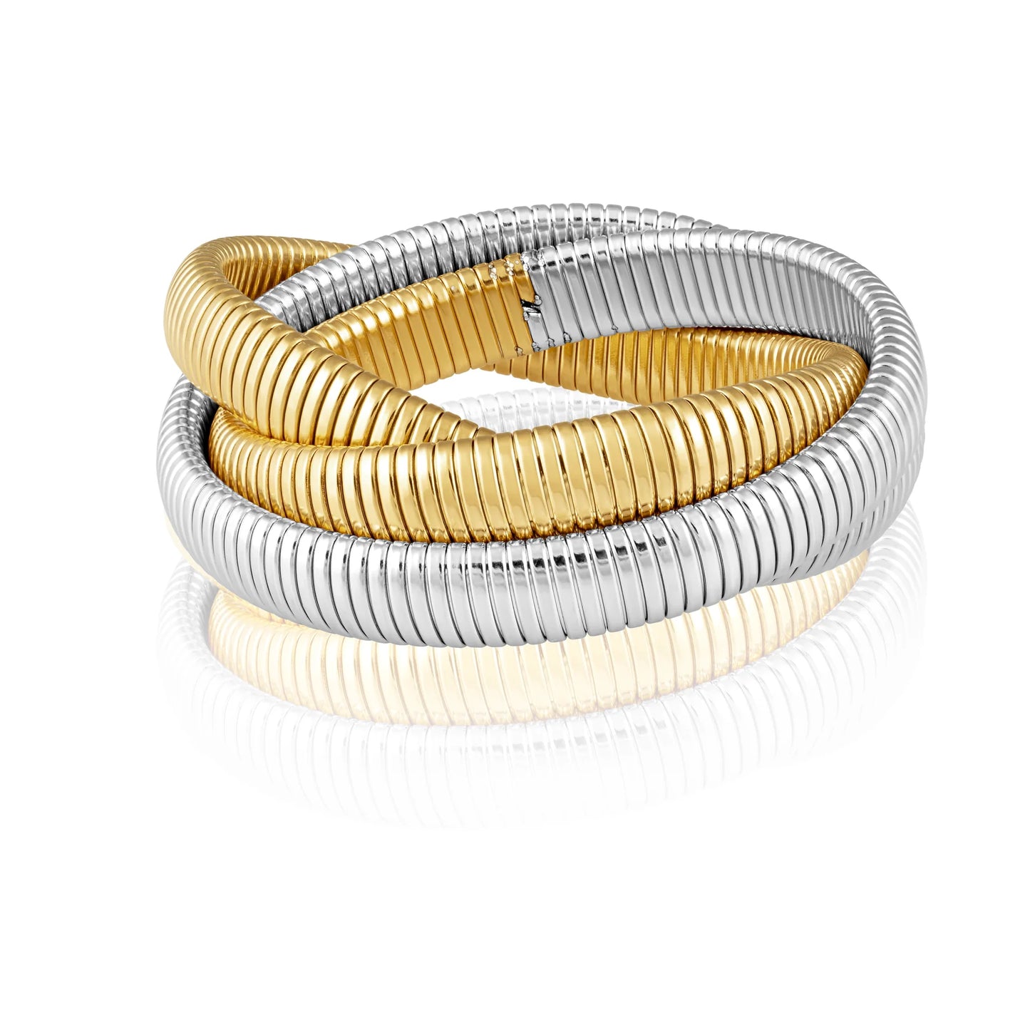 Infinity Multi Layered Bracelet Two Tone