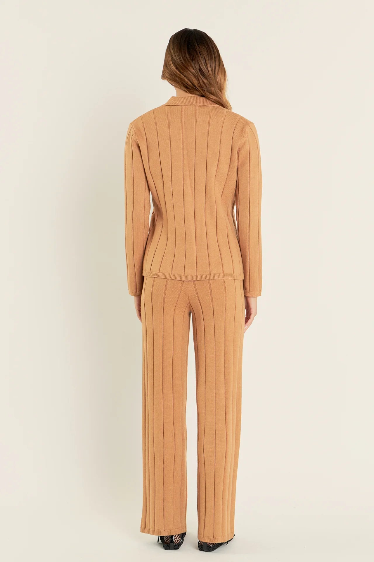 Camel Collared Sweater