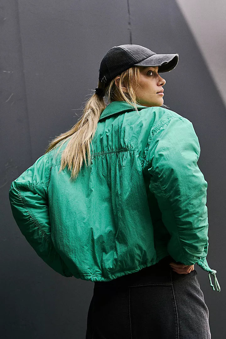 Off The Bleachers Coaches Jacket-Lucky Charm