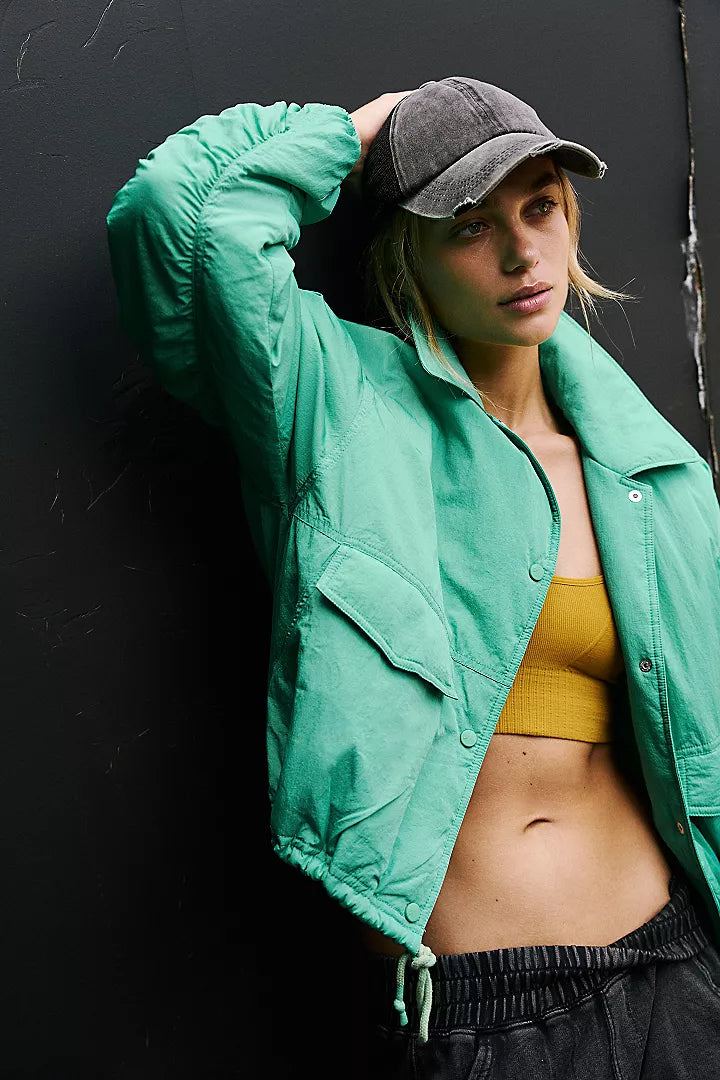 Off The Bleachers Coaches Jacket-Lucky Charm