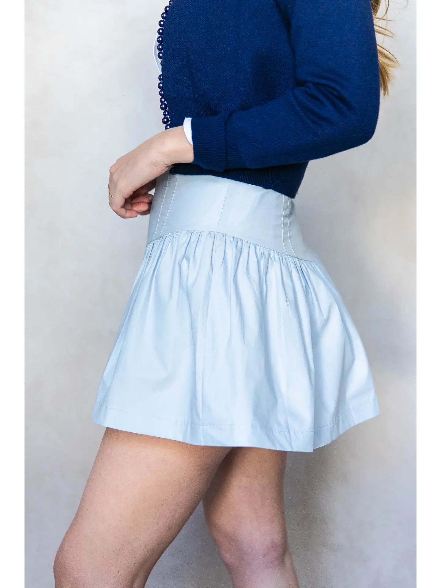 Poplin Mini Skirt
