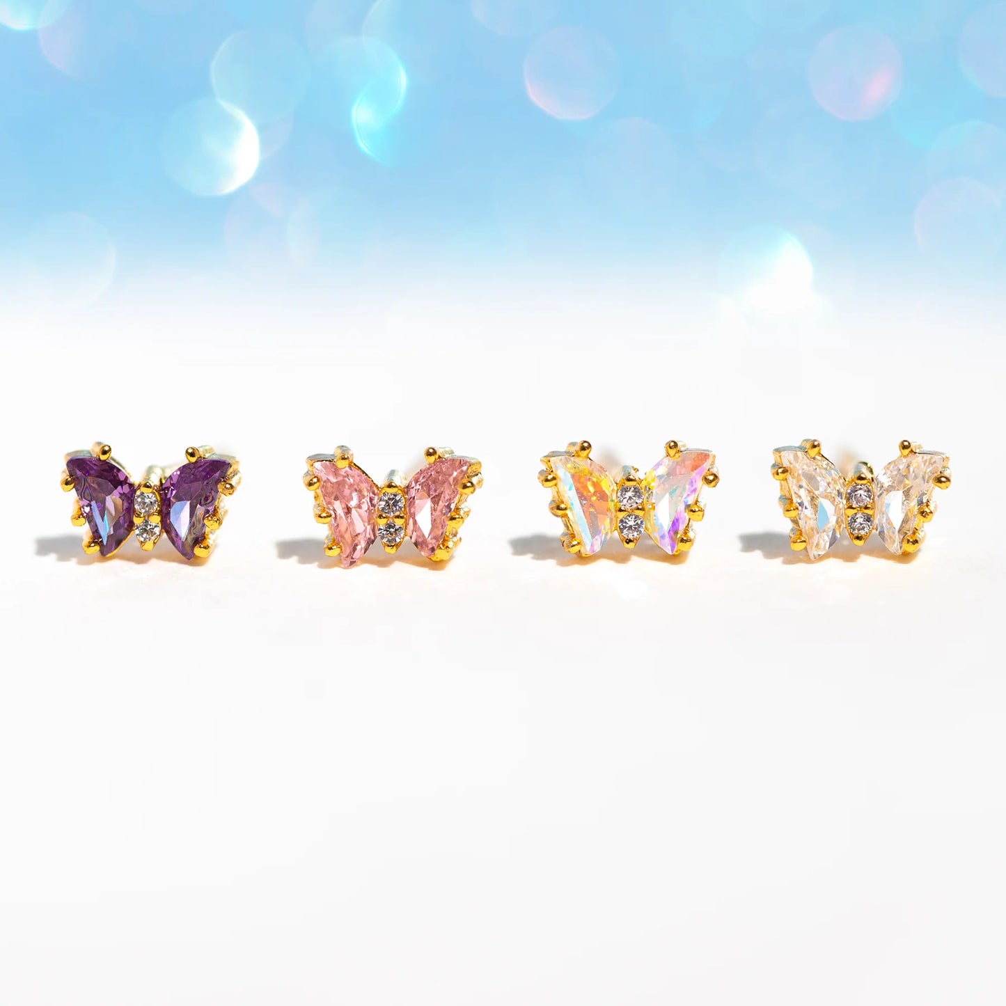 Radiant Flutter Love Stud Set