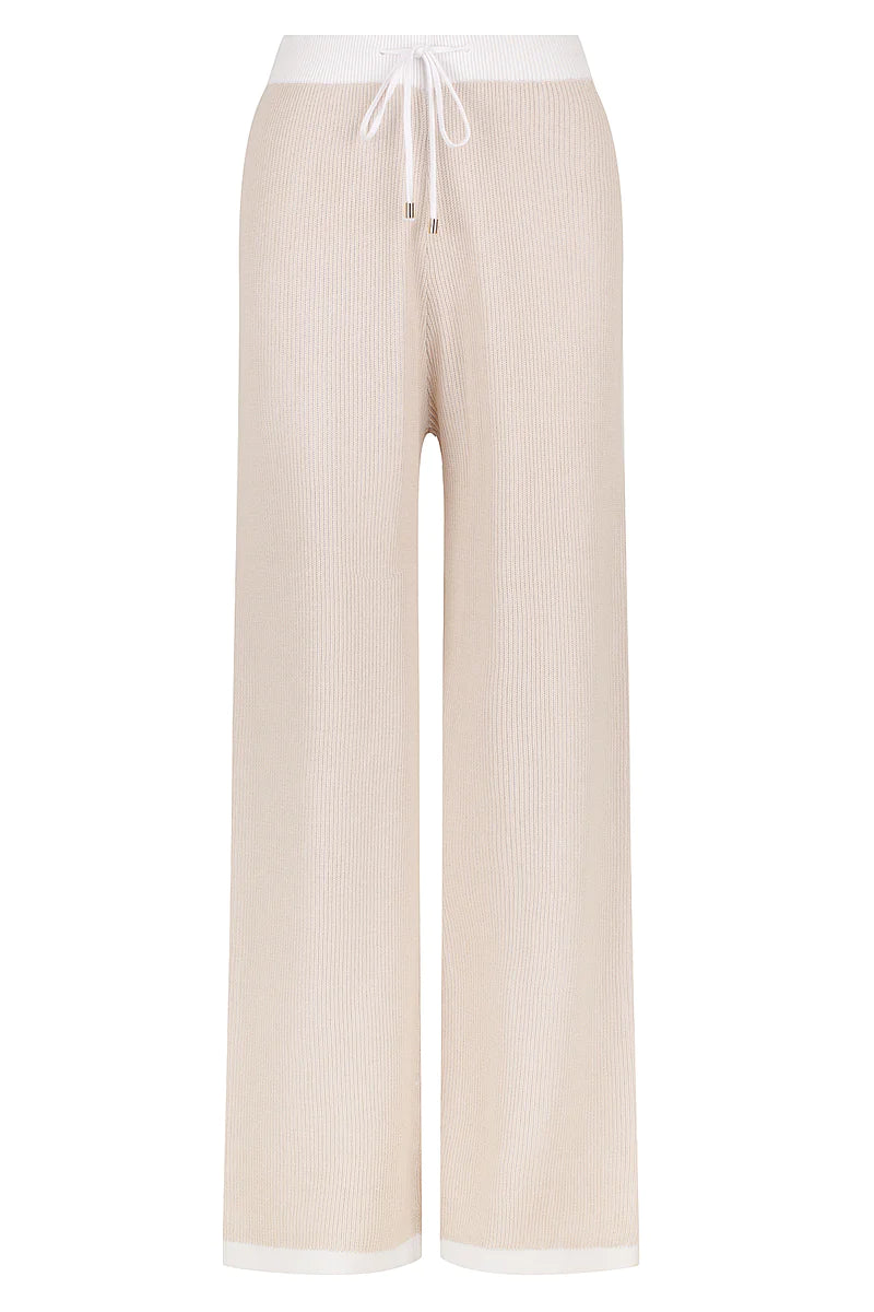 The Liliana Knit Pants-Sandstone