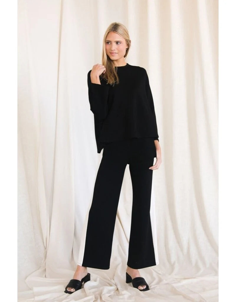 Side Stripe Wide Leg Pants