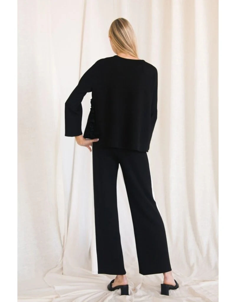 Side Stripe Wide Leg Pants