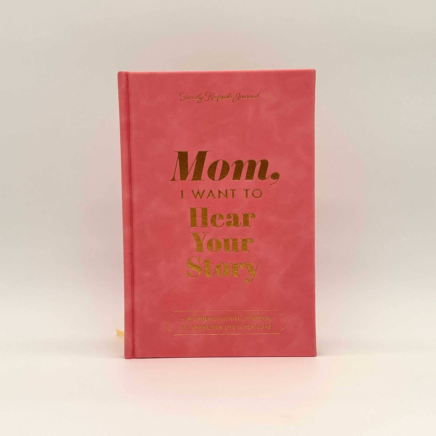 Mom, I Want to Hear Your Story Heirloom Rose Leather Cover Version