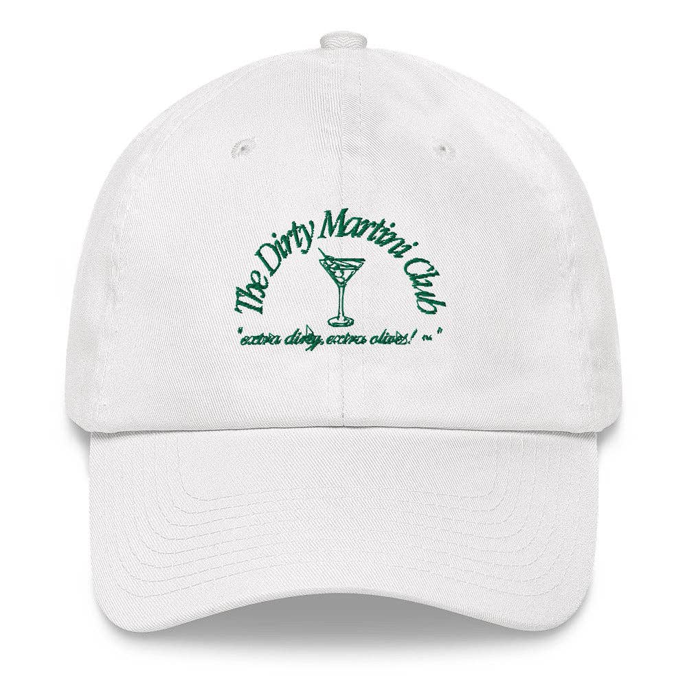 Dirty Martini Club Dad Hat - White