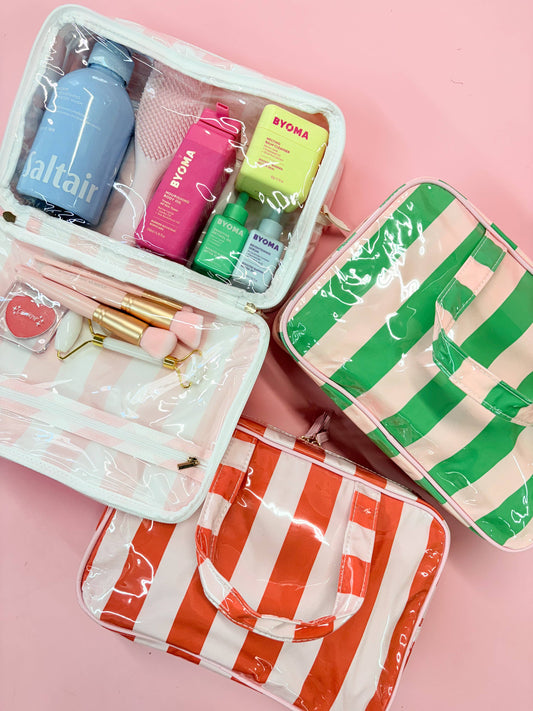 Pink and Green Cosmetic Case