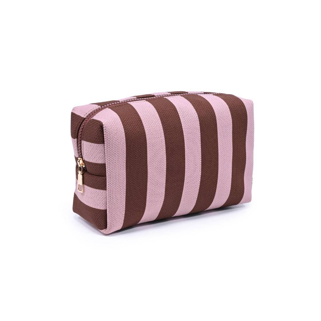 Pink Brown Cosmetic Pouch