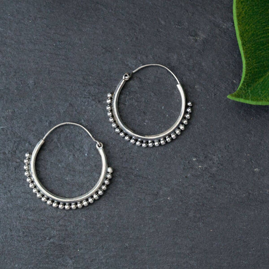 Spotted Hoop Earring