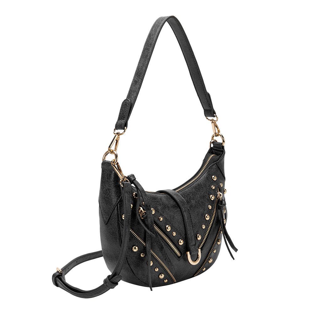 Maeve Black Recycled Vegan Shoulder Bag