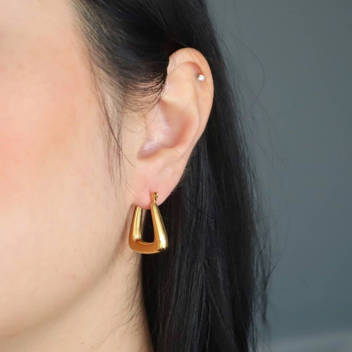 Maddie Hoops | Gold Hoops