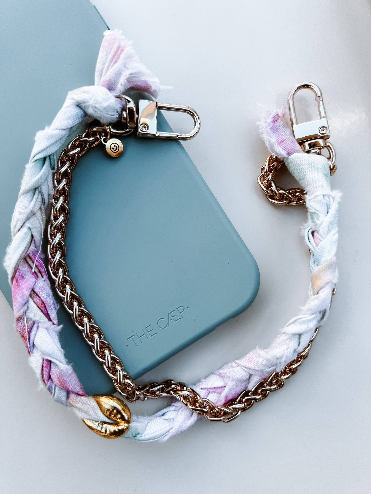 Alma Phone Wristlet: No Chain - Gold Snaps