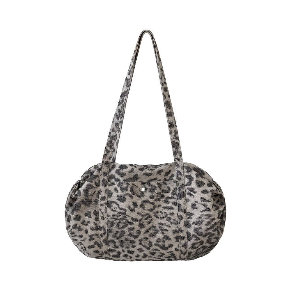 Vintage Leopard Large Shoulder Bag