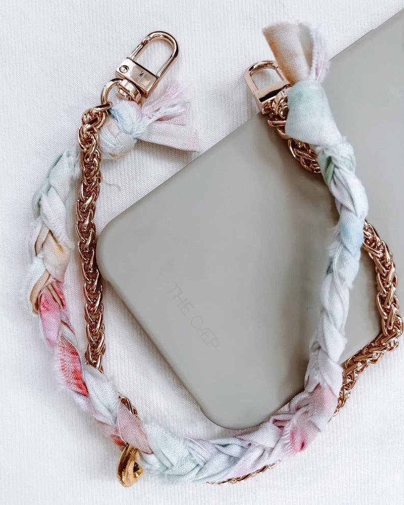 Alma Phone Wristlet: No Chain - Gold Snaps