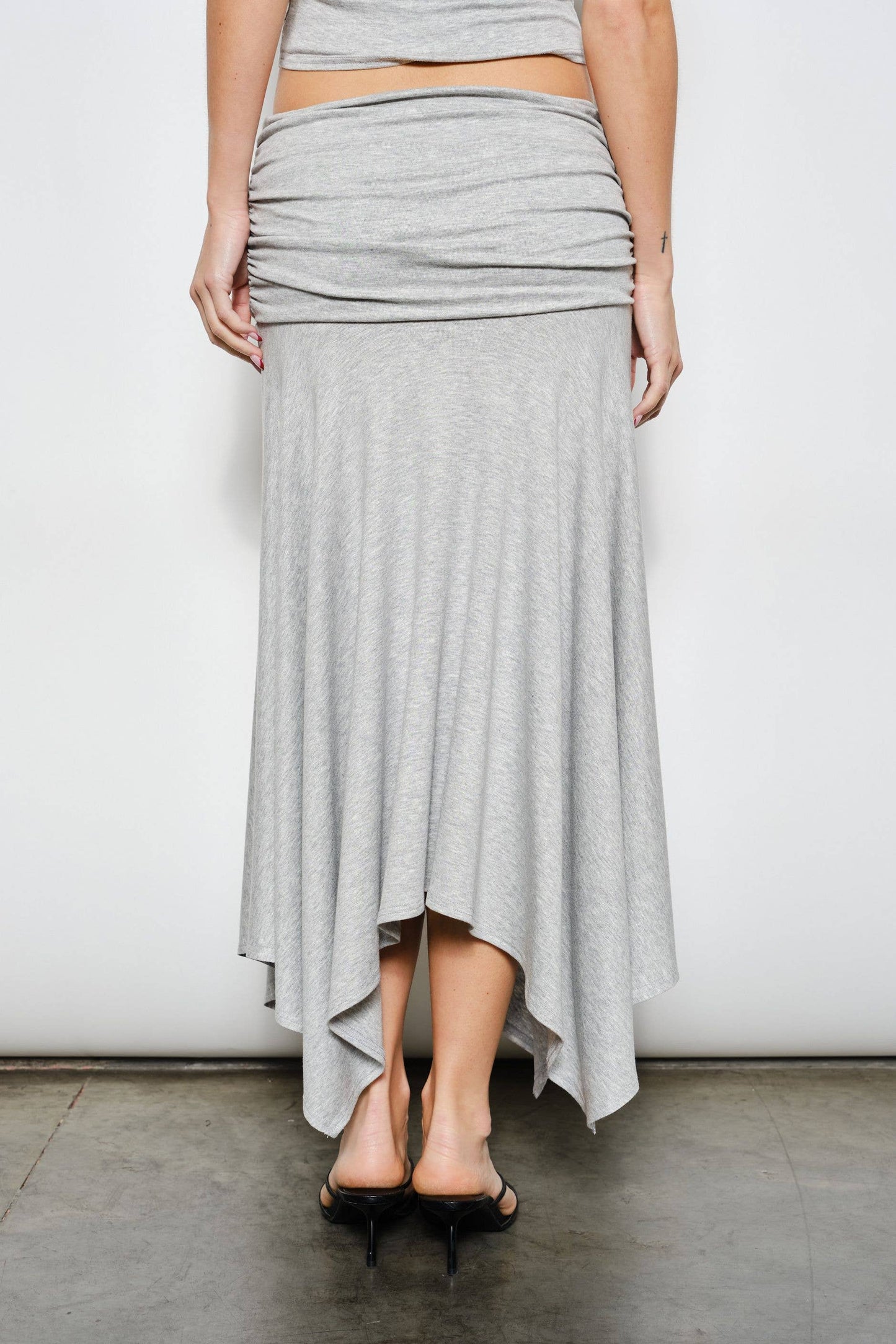 Aerie Ruched Midi Skirt
