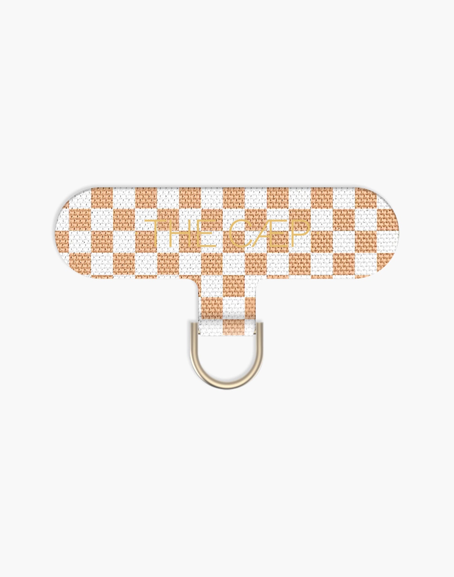 Single Universal Phone Hitch: Beige Checkered