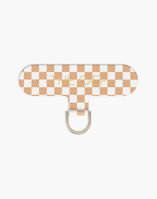 Single Universal Phone Hitch: Beige Checkered