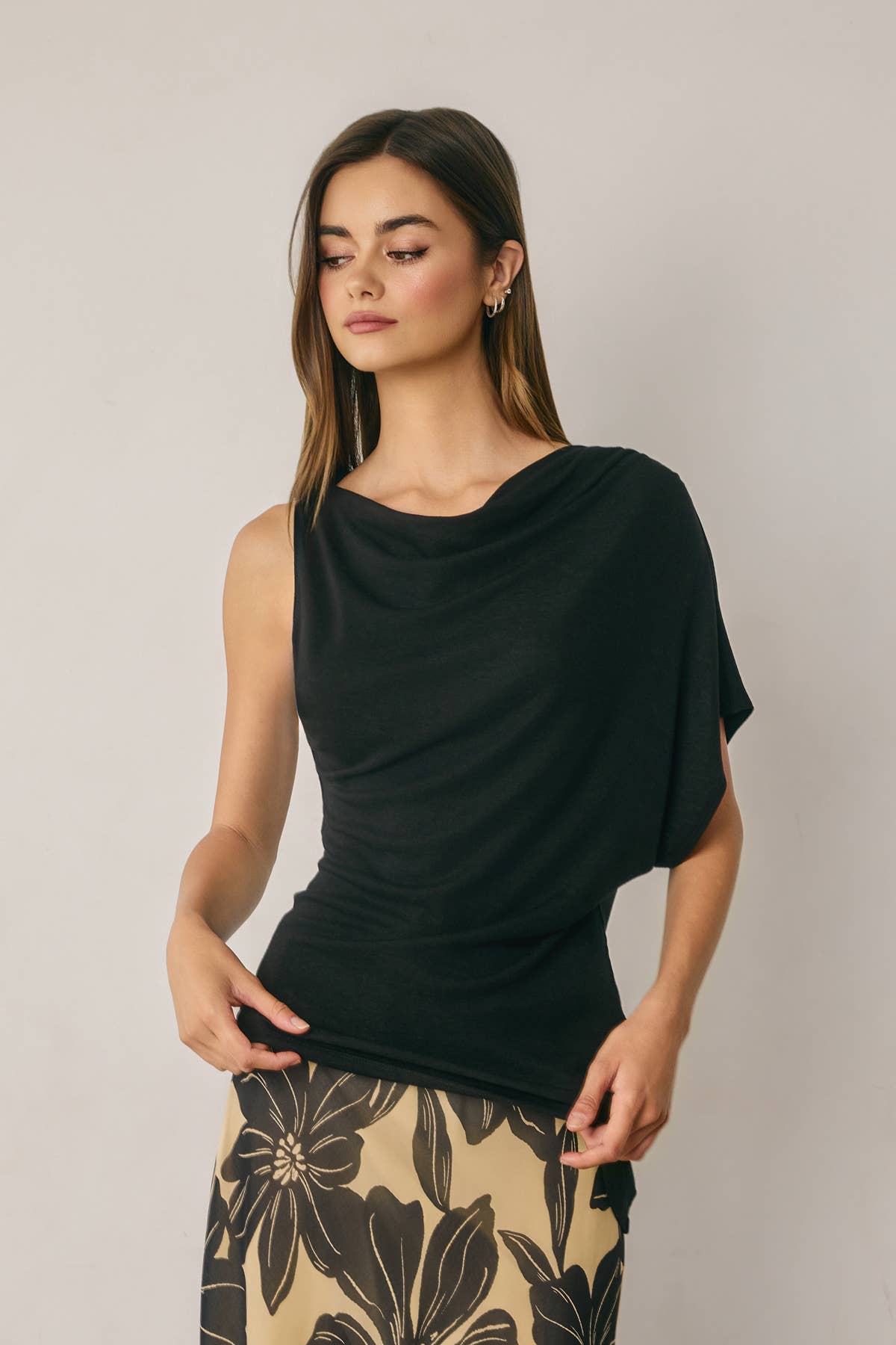 Black Drape Top