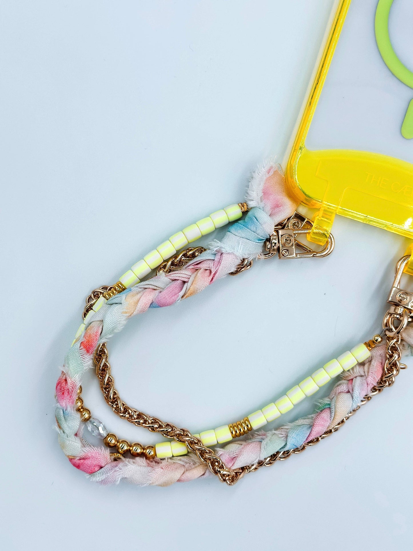 Alma Phone Wristlet: No Chain - Gold Snaps