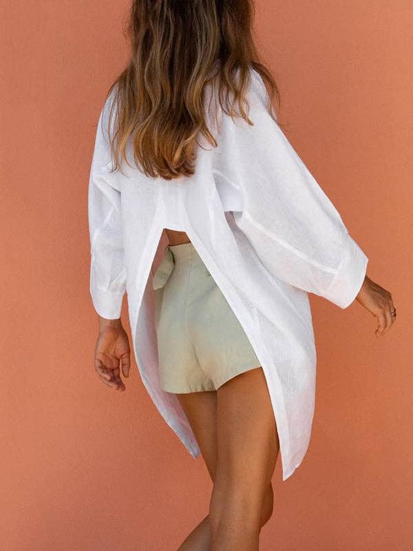 Split Front Blouse