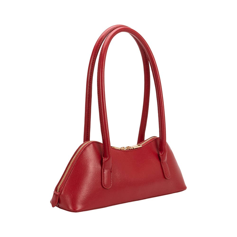 Dakota Red Recycled Vegan Shoulder Bag