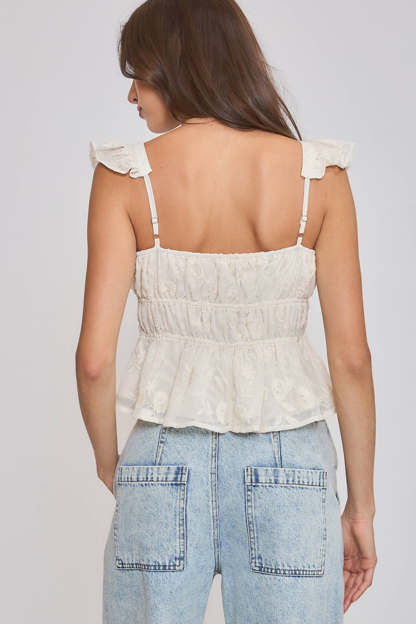 Ruffle Sleeve Blouse