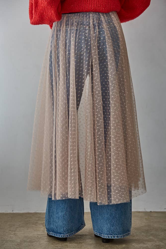 Mesh See Through Skirt