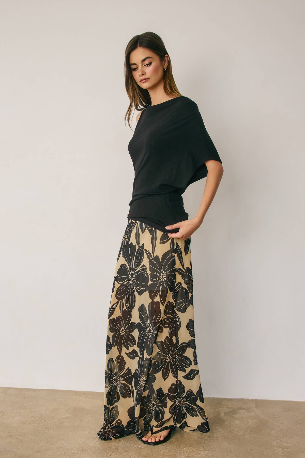 Black Drape Top