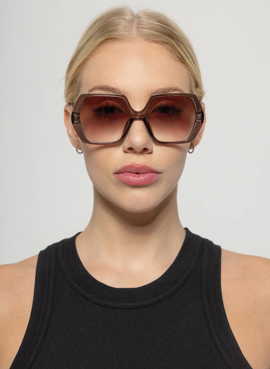 Fleur Transparent Olive Sunglasses