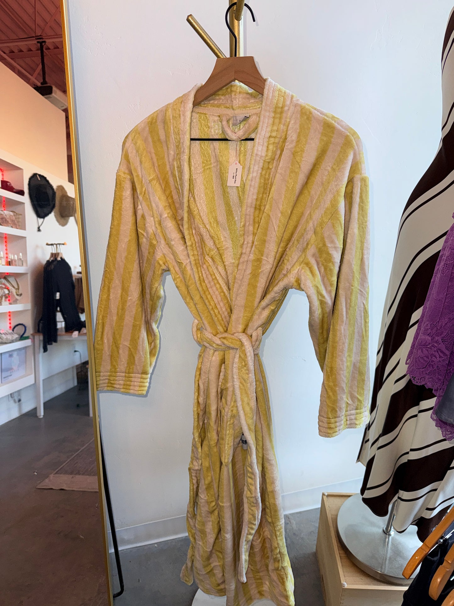 Yellow Plush Robe
