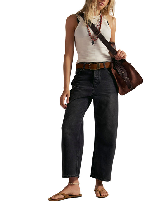 Deep Trance Dropped Boyfriend Jeans