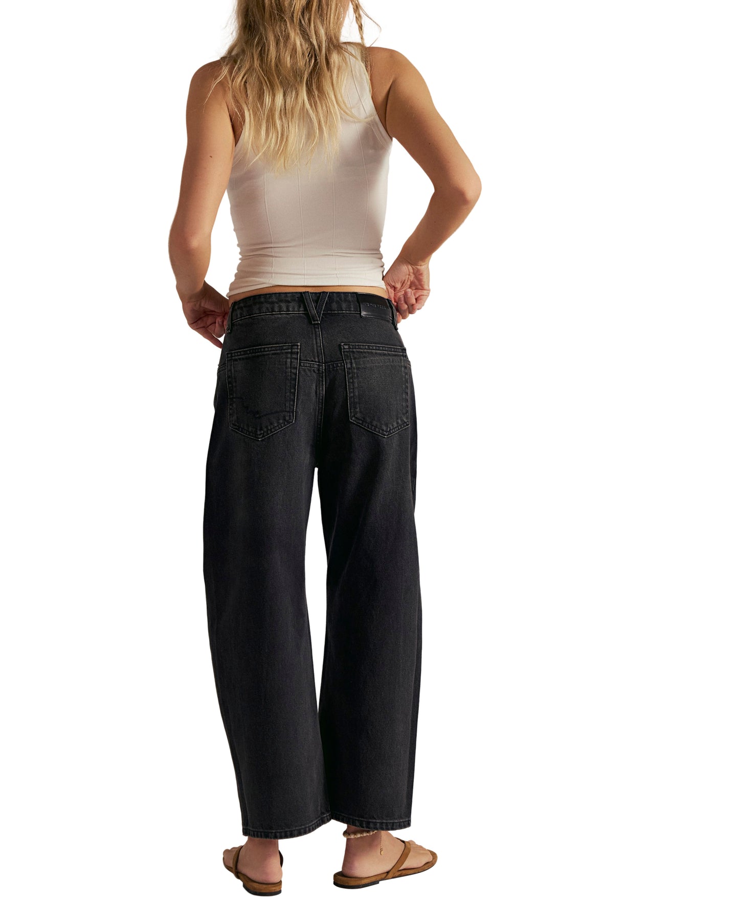 Deep Trance Dropped Boyfriend Jeans