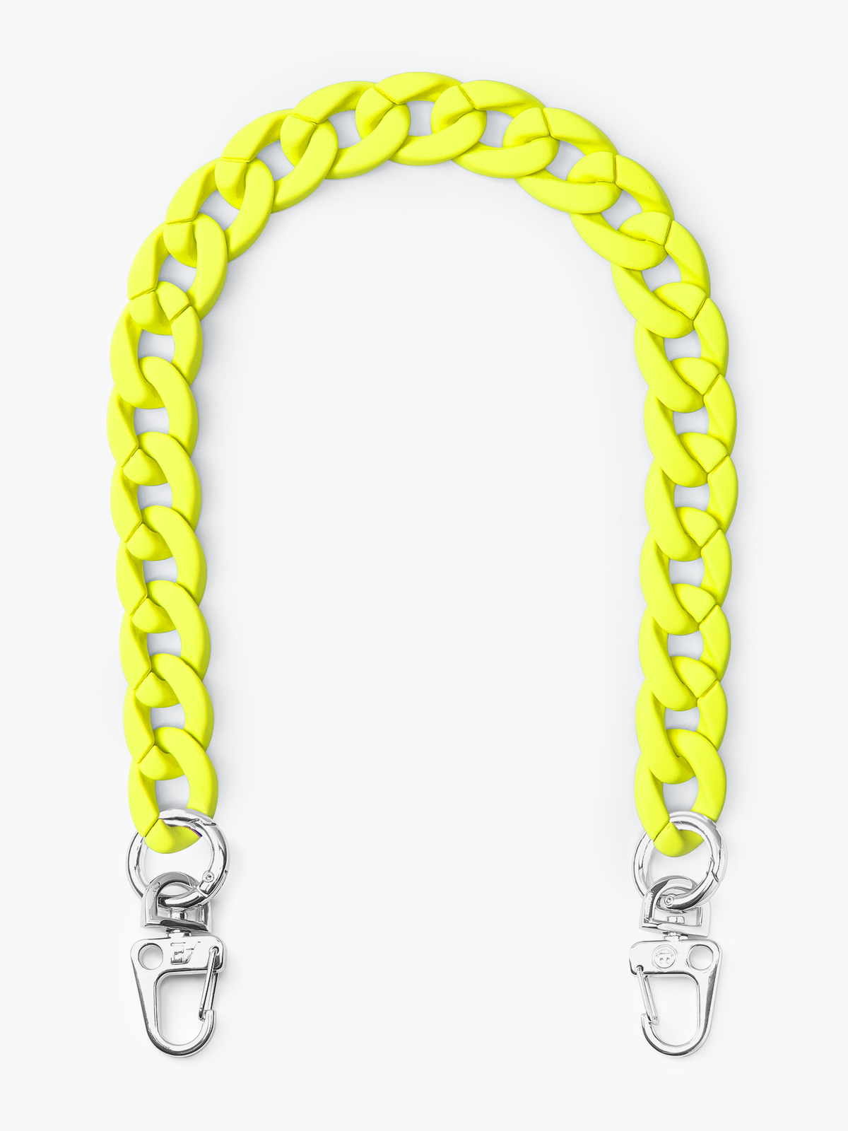Neon Yellow Chunky Phone Chain: Gold